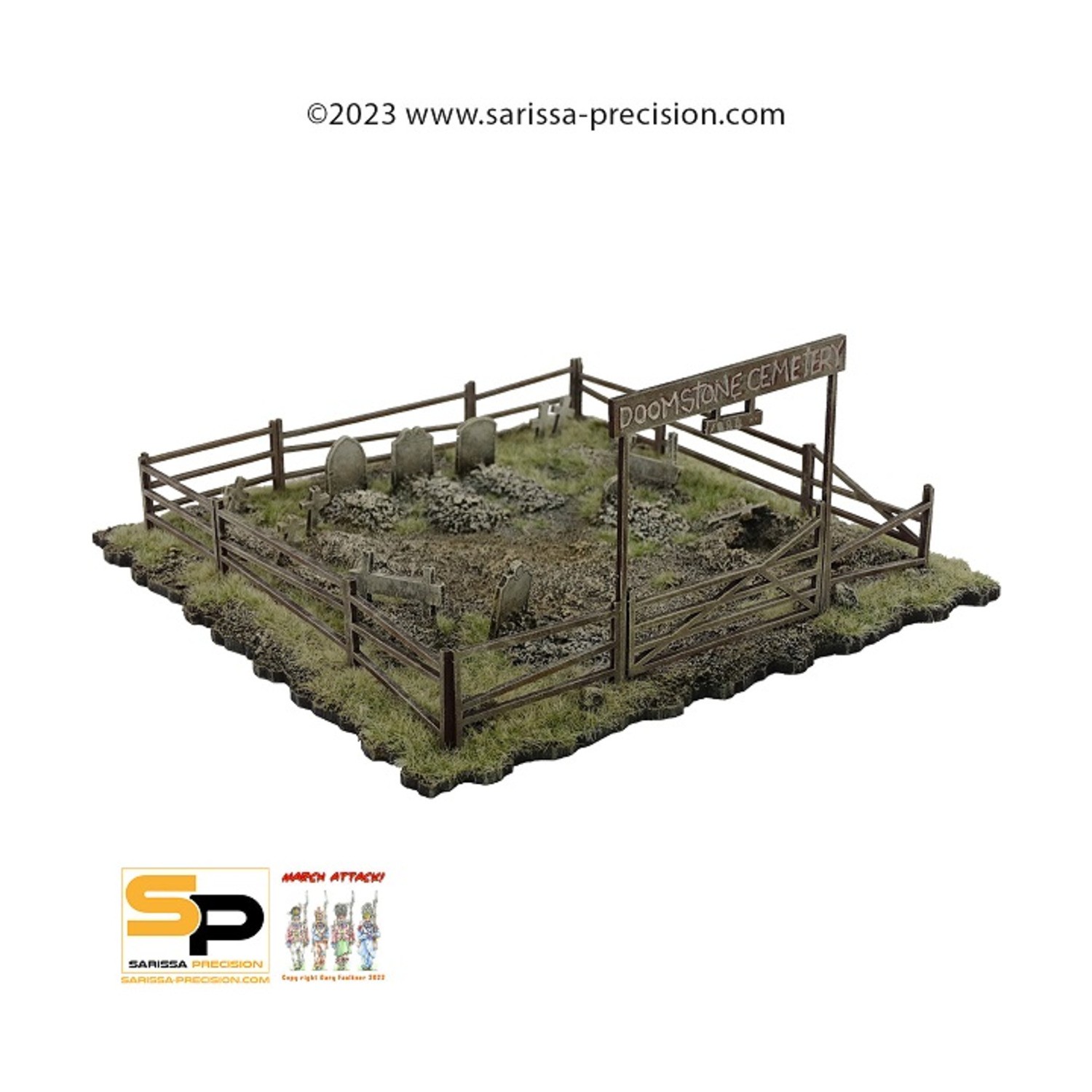 Sarissa Precision Terrain Cemetery Pack SW (New)