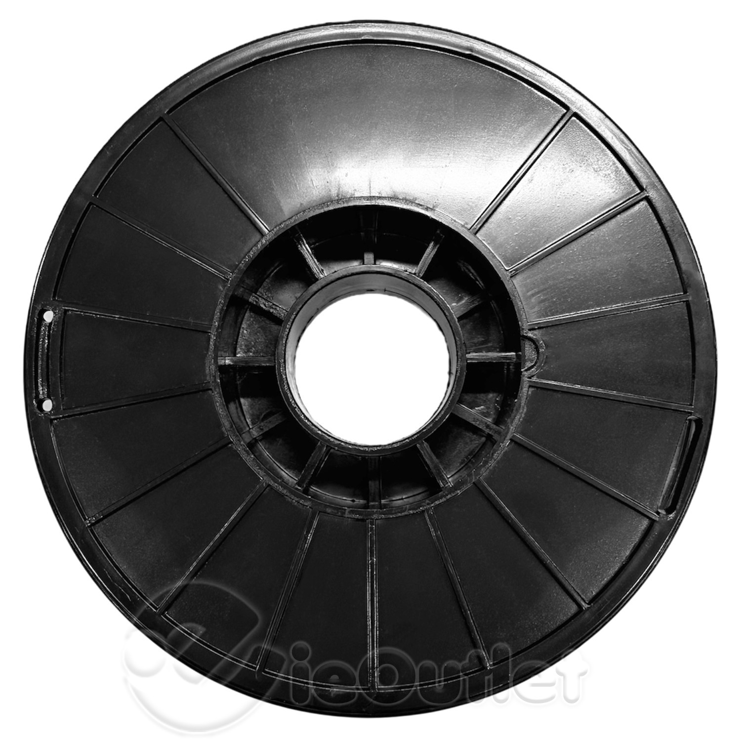 Empty 8" Black Plastic Spool Reel for String Wire Cable Fishing Line Rope Crafts