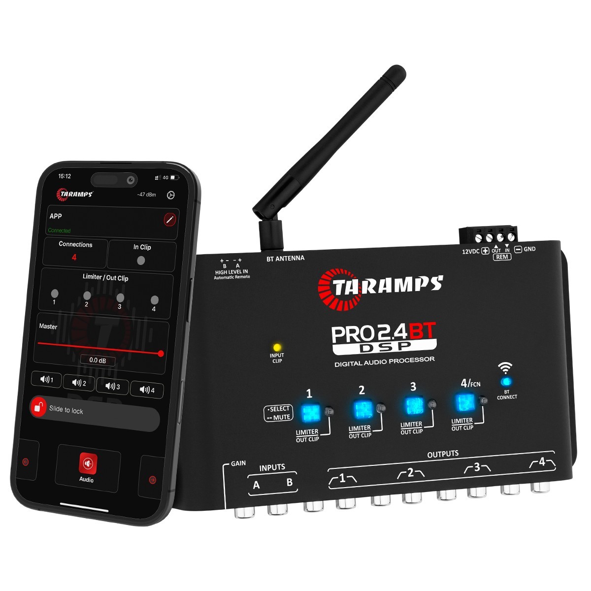[US SELLER] Taramps Audio Processor PRO 2.4BT – DSP Bluetooth Control via App