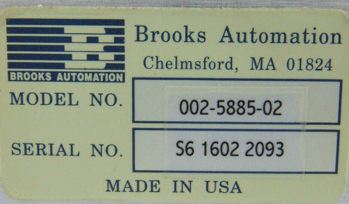 Brooks 002-5885-02 DC Power Distribution Unit *used working