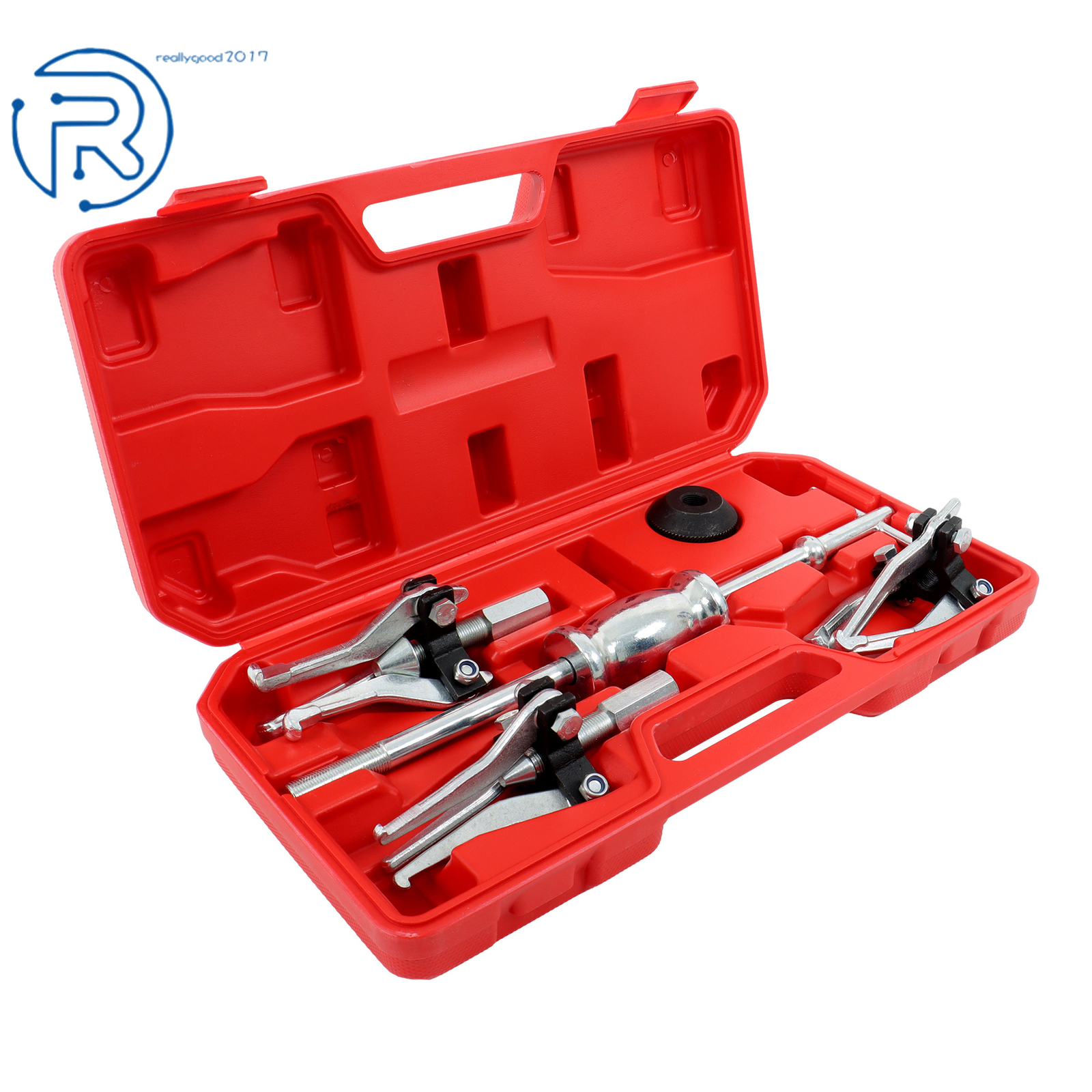Internal External Bearing Puller 3 Jaw Pullers Slide Hammer Set W/Case Tool Kits