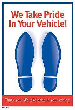 500 Color Paper Floor Mats - Car Dealers & Automotive Repair Shops #120