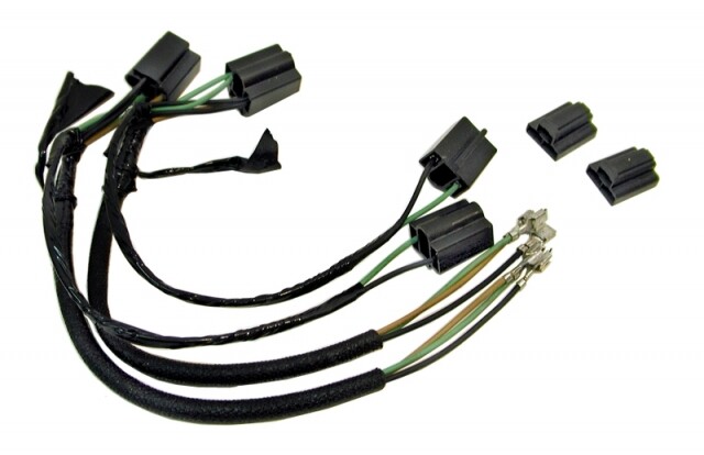 1963 Late -1967 Corvette Harness Set Wire Headlamp Bucket Extension Pair