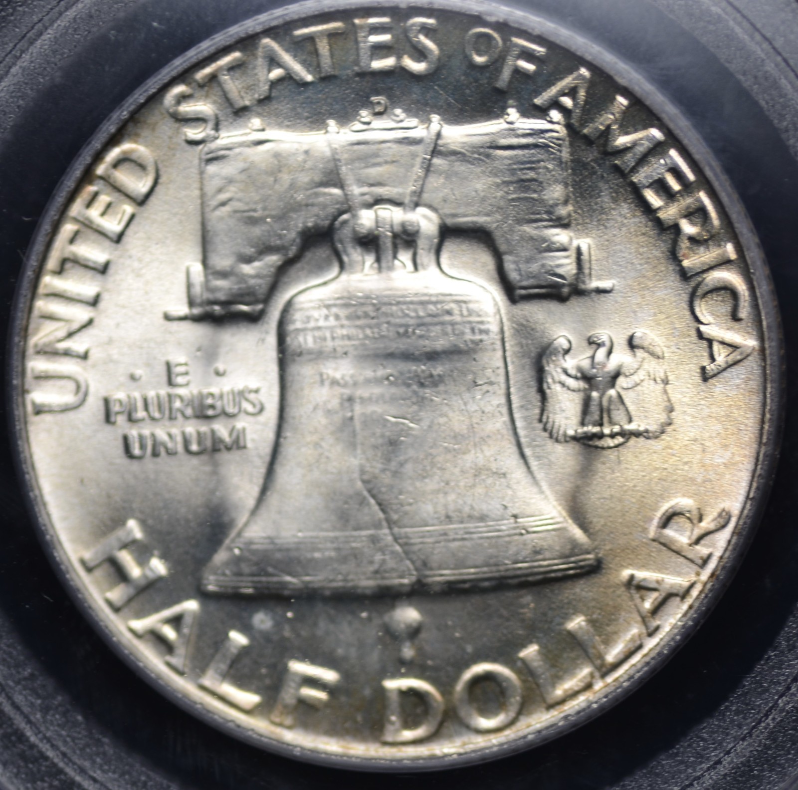 1950 D FRANKLIN HALF DOLLAR PCGS MS 64 FULL BELL LINES BRIGHT WHITE SILVER
