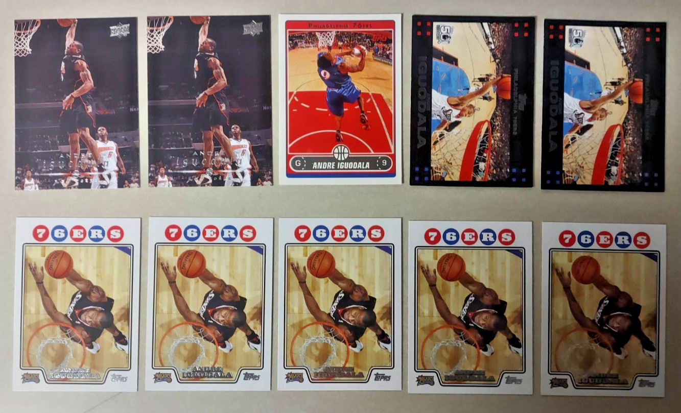 10 Card Lot of ANDRE IGUODALA NBA 76ers A must have for Collector! FREE S&H!!