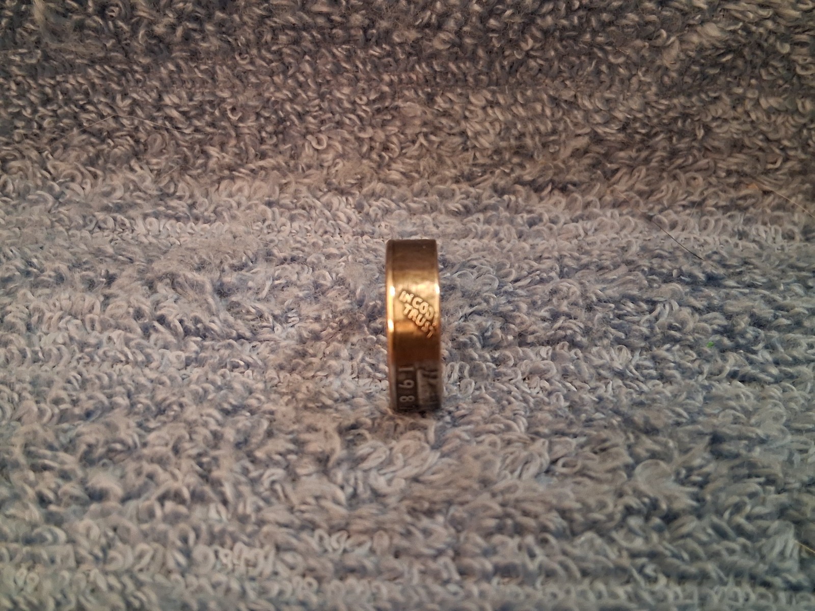 1987 Washington Quarters, Handmade Coin Ring, Size 8