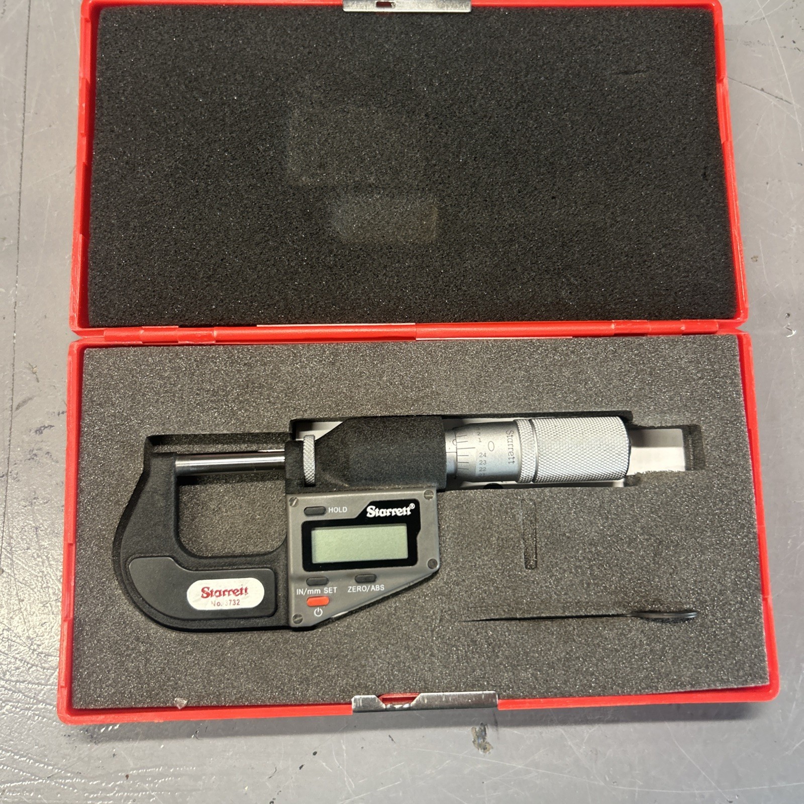 Starrett 3732XFL-1 0-1" Electronic Micrometer