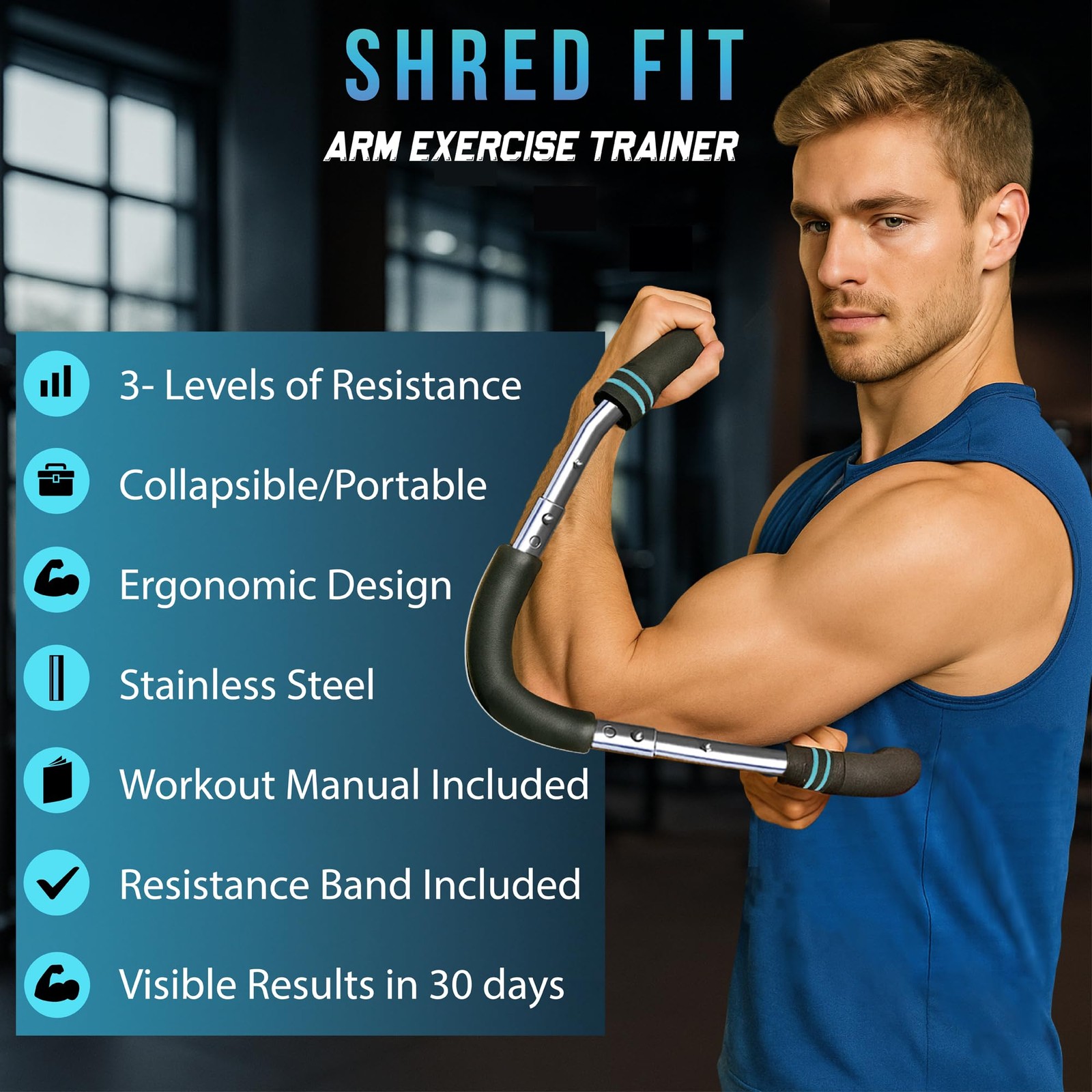 Twister Arm Trainer – Adjustable Forearm Strengthener – Exercise Equipment fo...