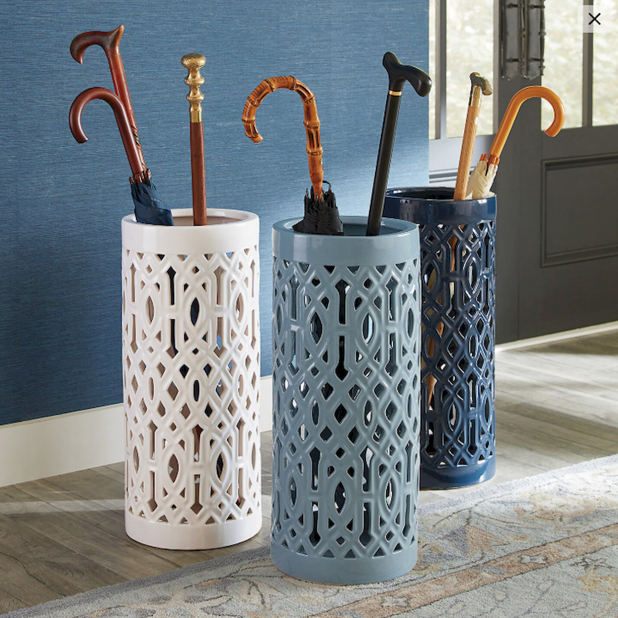 Ballard Designs Vine Umbrella Holder, USA Stock, Free Shipping