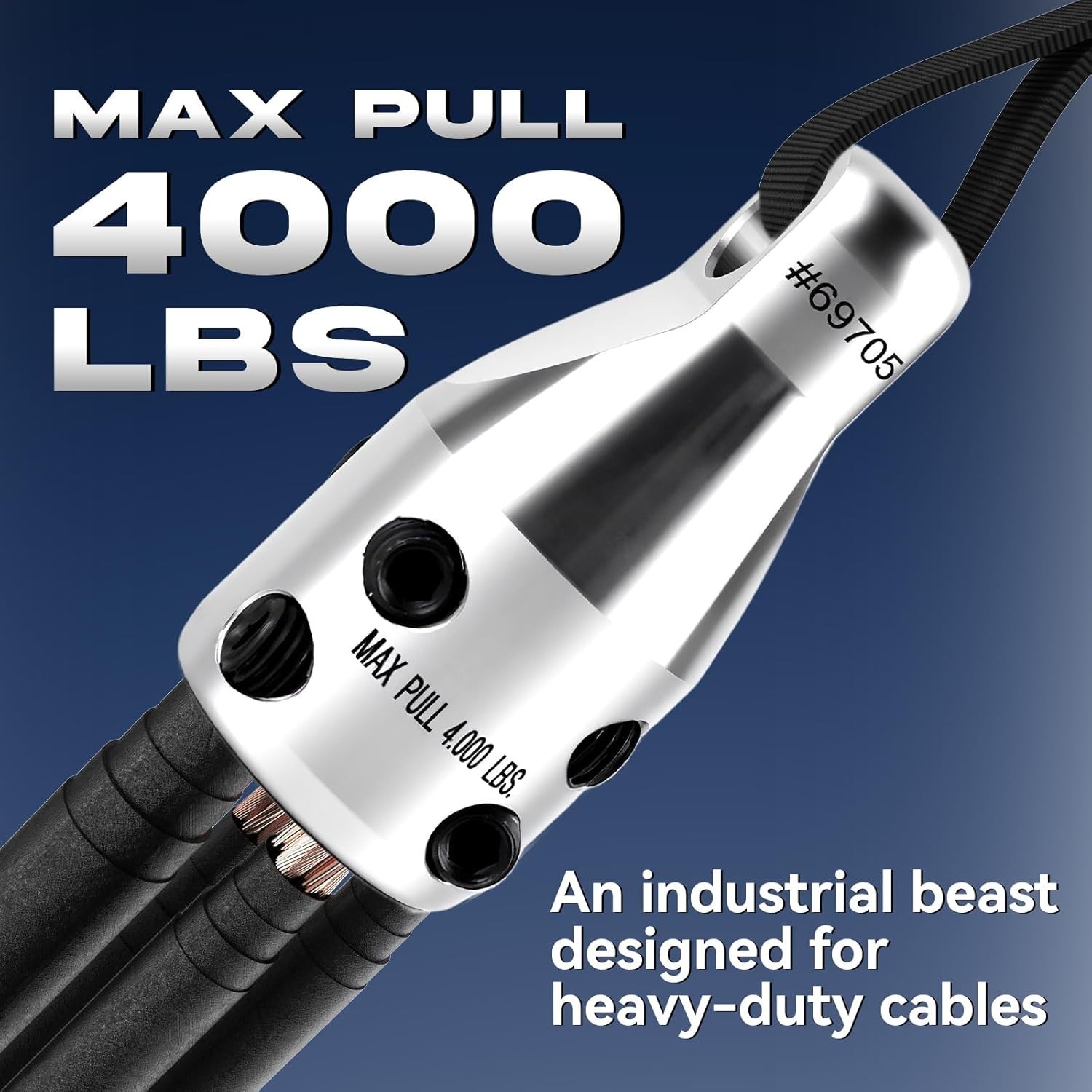 69705 Penguin Puller Jr. Wire Pulling Attachment, Heavy Duty Electrical Cable Pu