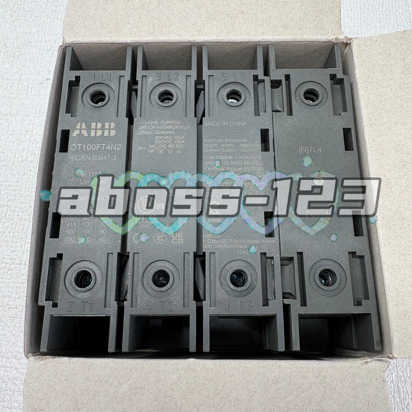 ABB OT100FT4N2 1SCA105031R1001 disconnecting switch#1pcs New In Box