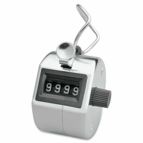 Sparco S.P. Richards Company Tally Counter with Finger Ring Silver (SPR24100)