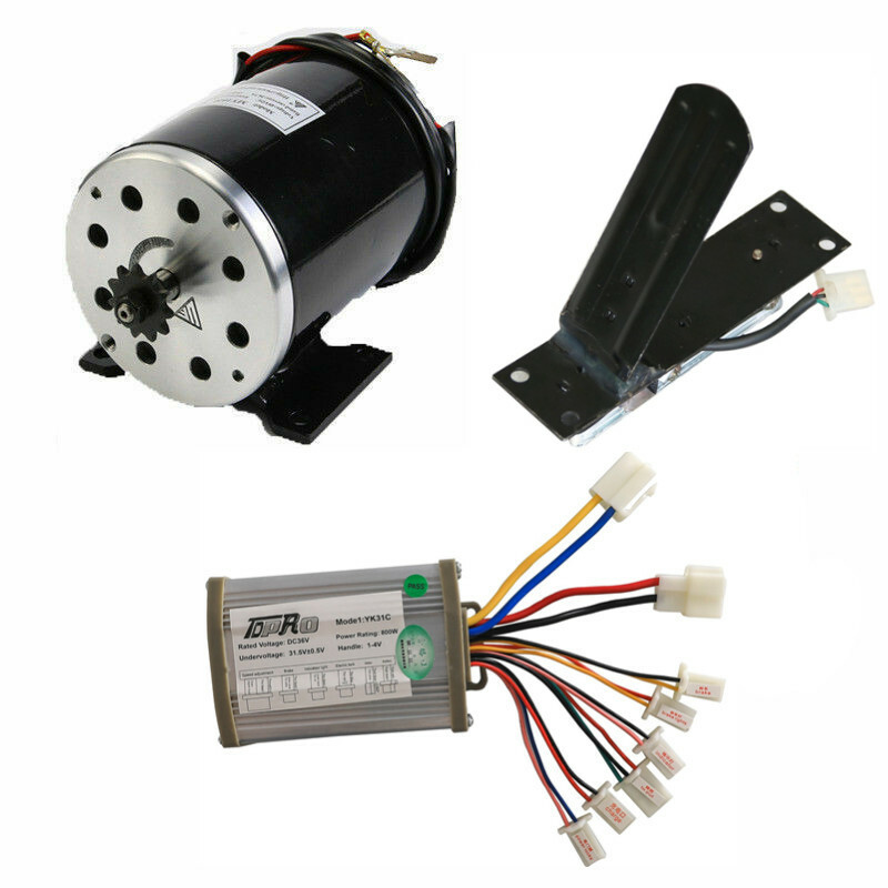 36V 800W Brush Electric Motor Controller Foot Pedal for Scooter ATV Quad ebike