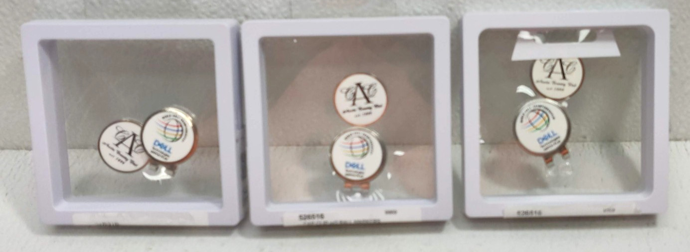 LOT OF 3 Austin Country Club Ball Marker World Golf Championship Hat Clip NEW