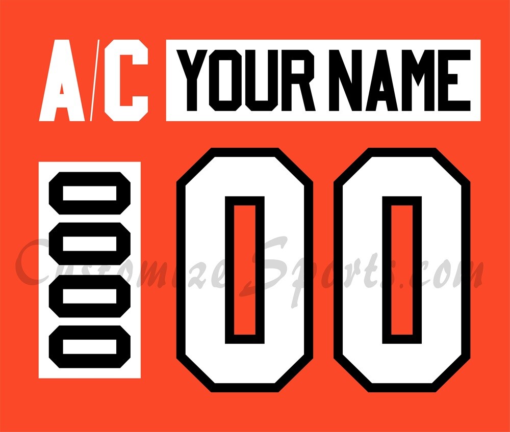 Philadelphia Flyers Customized Number Kit For 2023-Present Home Uniform