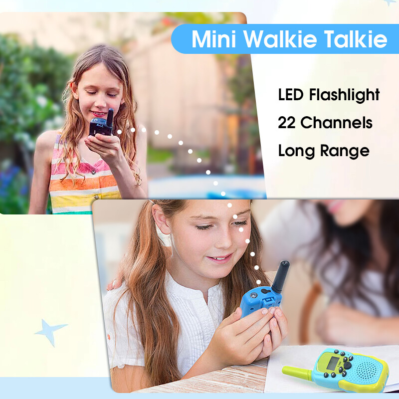 Kids Walkie Talkie AA Battery Two Way Handheld Transceiver Phone Radio Gifts