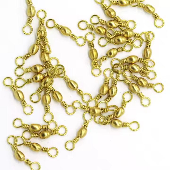 Brass Barrel Fishing Swivel ~ Choose Amount ~ Size 7 ~ Fits Do-It ~FREE Shipping