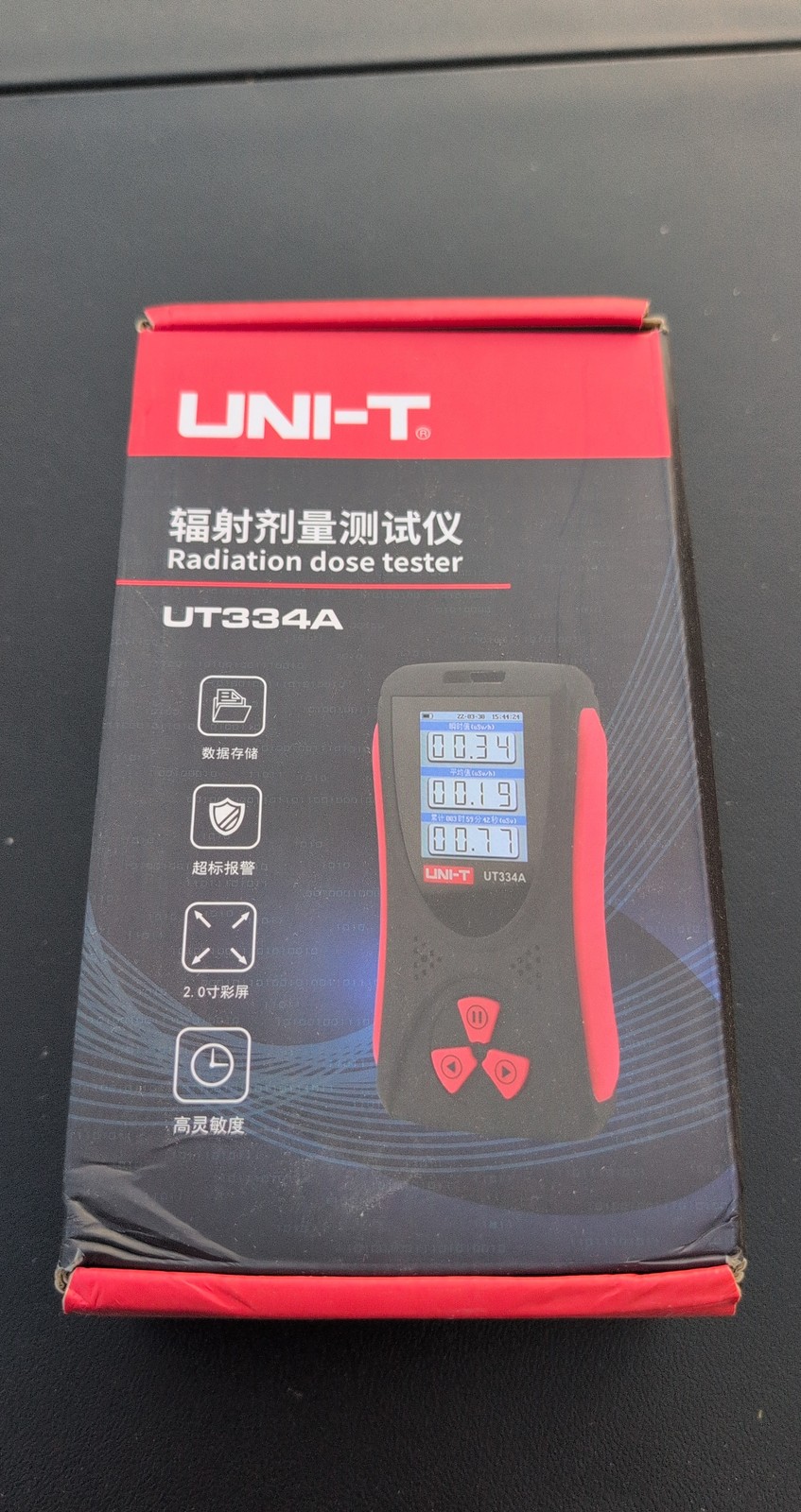 UNI-T UT334A Radiation Dose Tester Dosimeter Geiger Counter