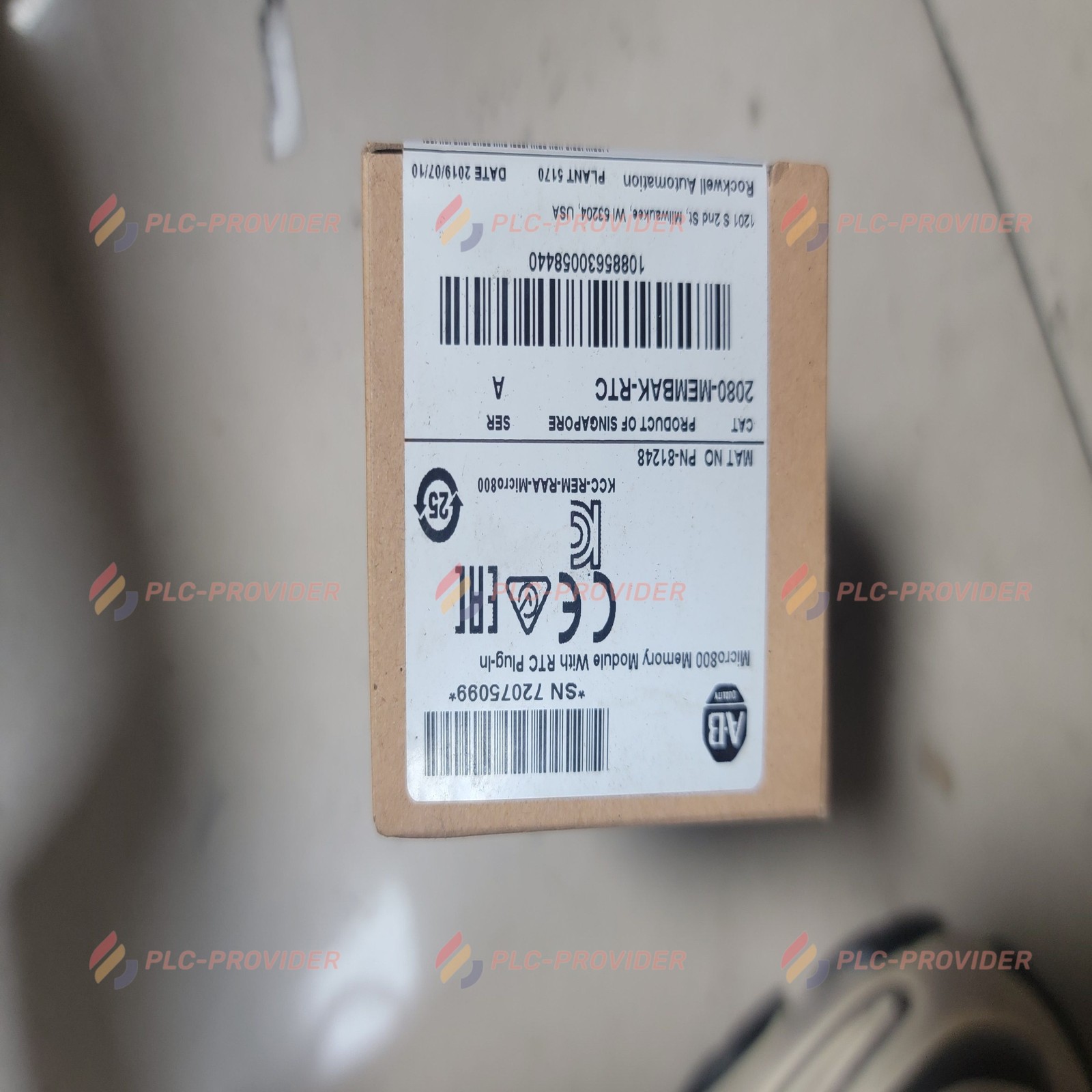 Allen-Bradley 2080-MEMBAK-RTC New in Box 1PC Fast Shipping
