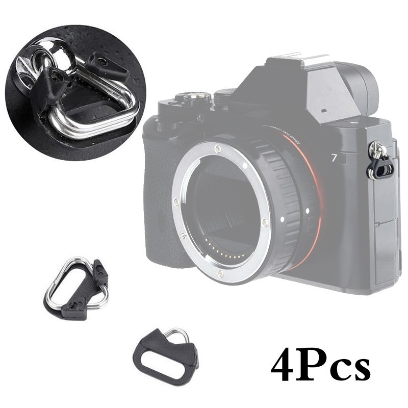 4* Triangular Split Ring Stainless Steel Part For Camera Back Belt Strap Buckle