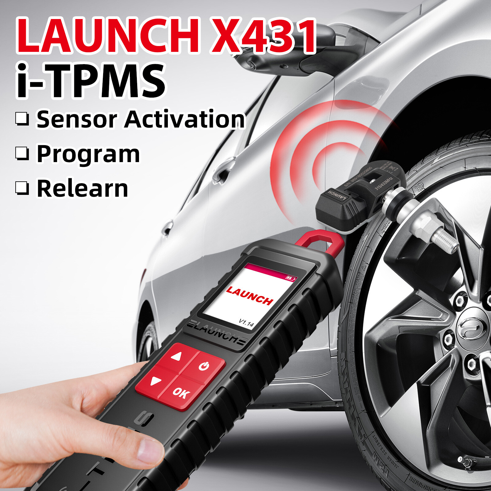 Launch X-431 i-TPMS TPMS Tire Pressure Detector Car Programmer TPMS Sensor Tool