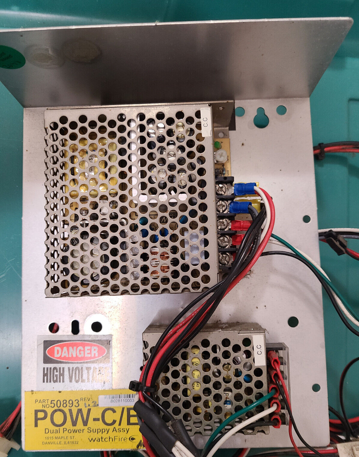 Watchfire Dual Power Supply Assembly POW-C/E Part # 50893