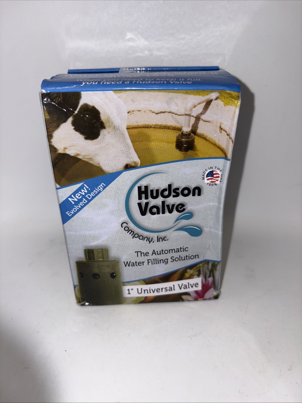 Compact Hudson Tank Valve - Nylon Resin, Easy Install for Livestock & Fountains
