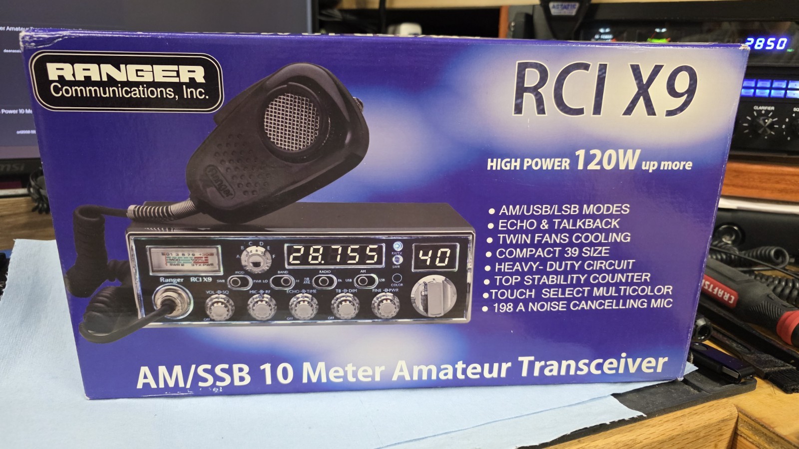 Ranger RCI X9 120w AM/SSB 10 Meter Amature Transceiver Radio
