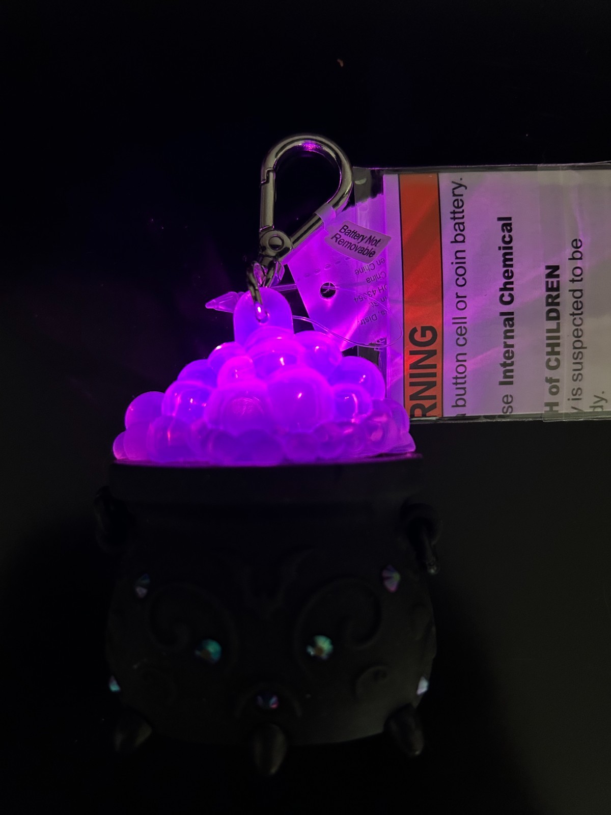 Bath & Body Works Halloween Light Up  Cauldron Pocket Bac Holder NEW