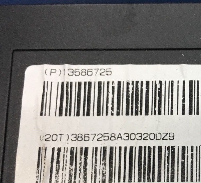 2013 BUICK ENCORE ORIGINAL EQUIPMENT HEATING AND CONDITIONING REMOTE CONTROL