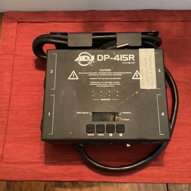 ADJ DP-415R DMX 4 Channel Dimmer Switch Pack Bad Channel 3