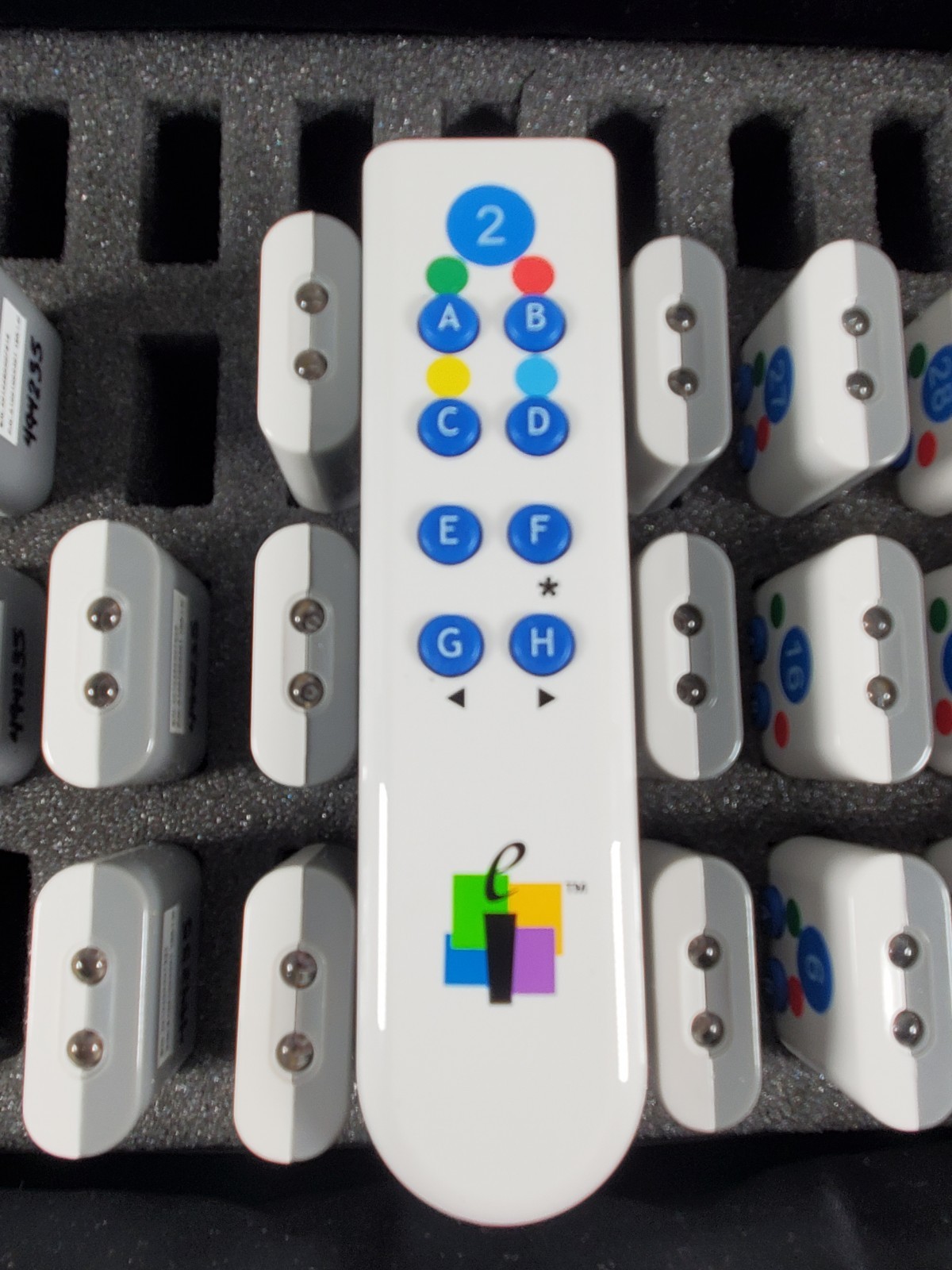 Lot of 25 eInstruction Classroom Performance System Clickers W/Case