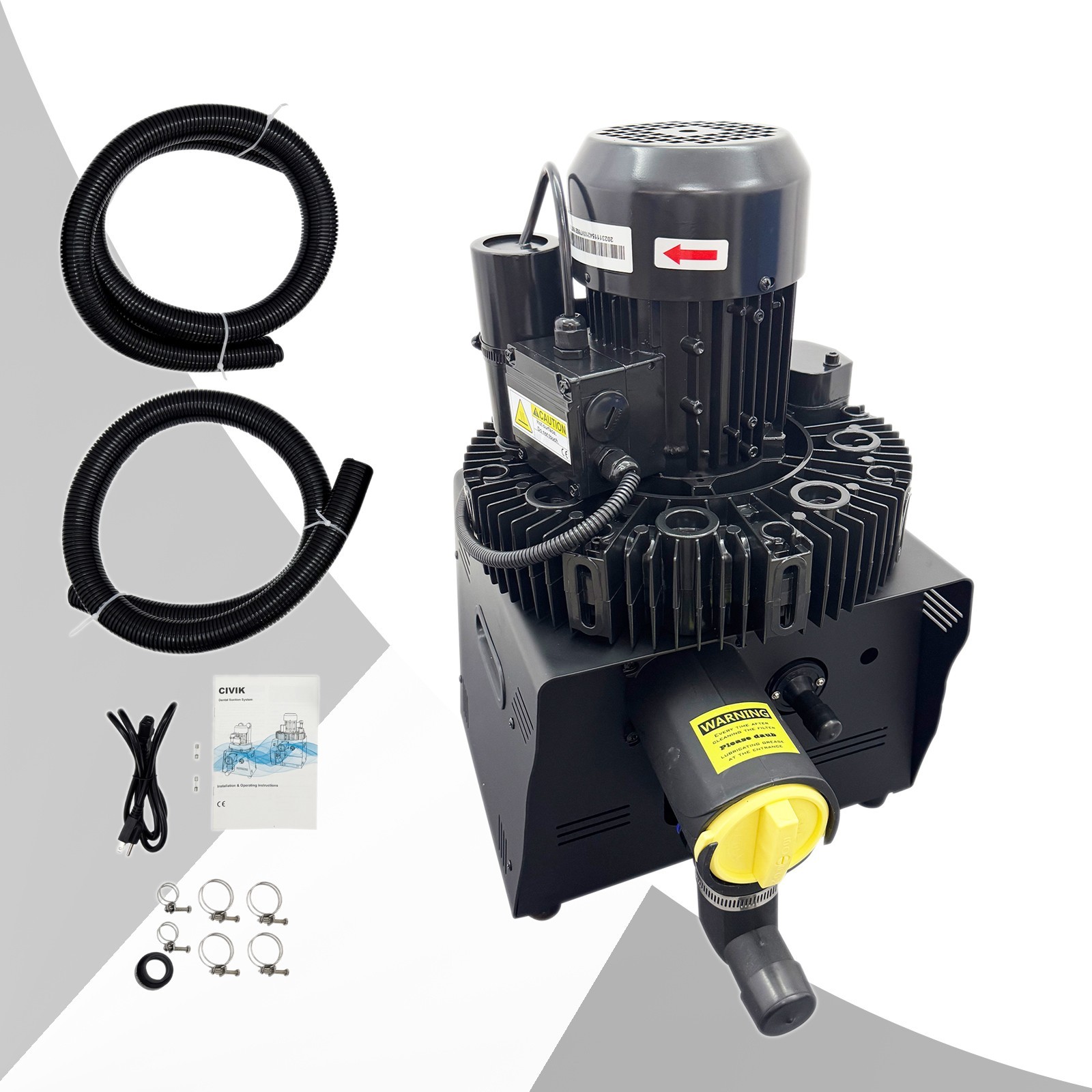 -22Kpa Electric Suction Machine Vacuum Pump System 110V 600W for 2-3 Chair