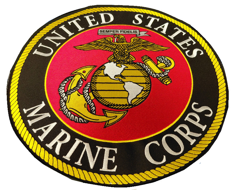 US MARINE CORPS 12" RD LARGE BACK Military Patch PM9046 EE