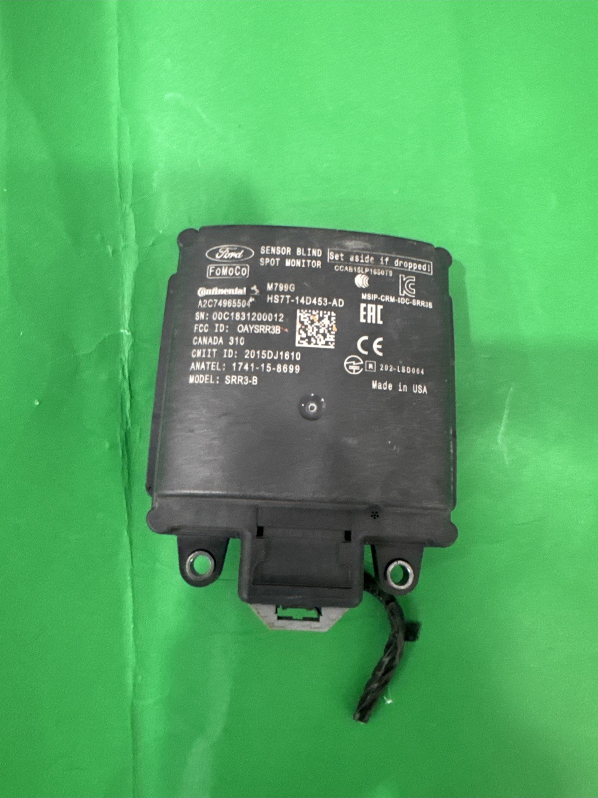 OEM Ford / Lincoln Lane Departure Blind Spot Detection Module - HS7T-14D599-AD