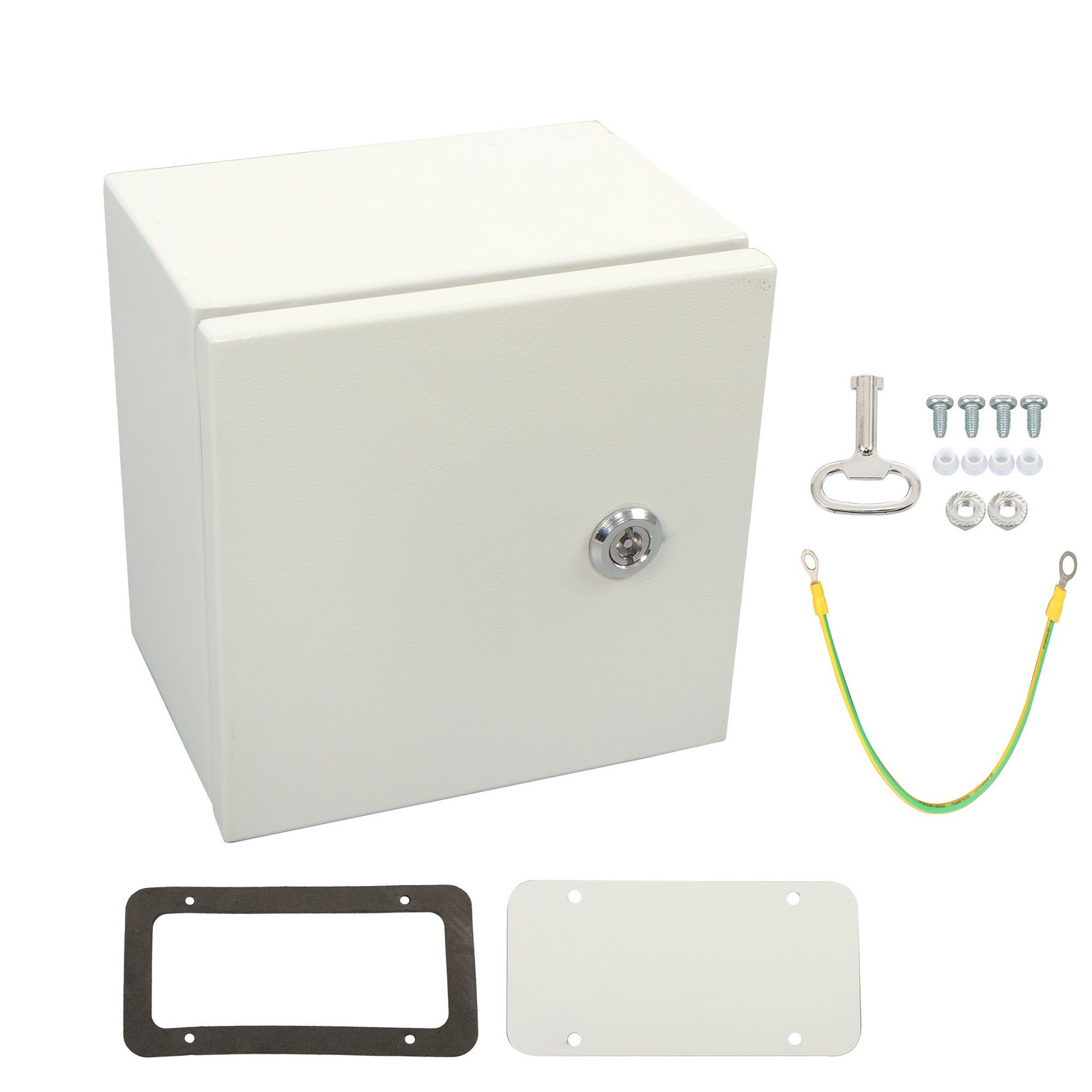 Waterproof Steel Electrical Box 8x8x6" NEMA 4X Rated, IP65 Outdoor Junction Box