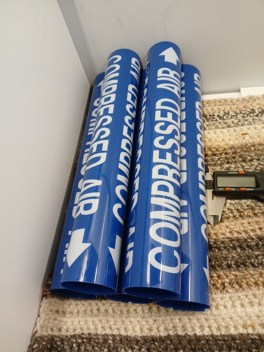 (lot of 5) Marking Services MS970 Style C  COMPRESSED AIR 2 3/8 TO 3 1/4"
