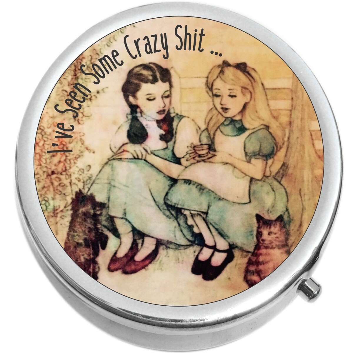 Dorothy and Alice Seen Some Crazy Medical Pill Box Medicine Pill Box