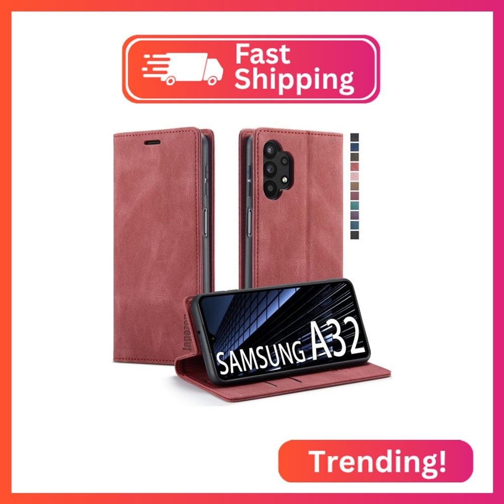 Samsung Galaxy A32 5G/M32 5G Wallet Case with [RFID Blocking] Card Holder Kickst