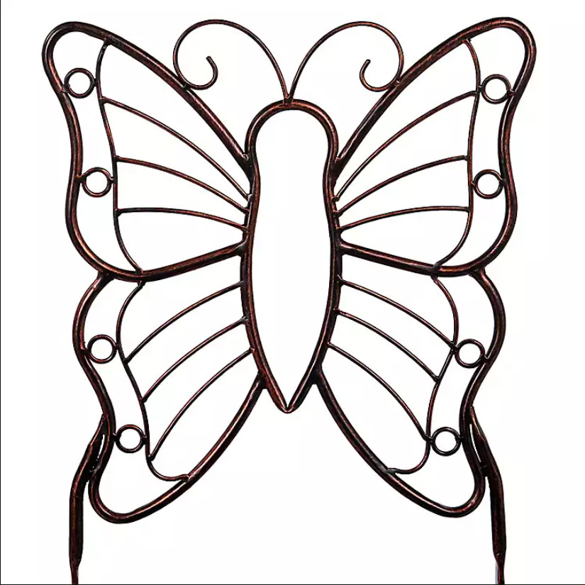 Kirkland’s Bronze Metal Bufferfly 3-pc. Bistro Set
