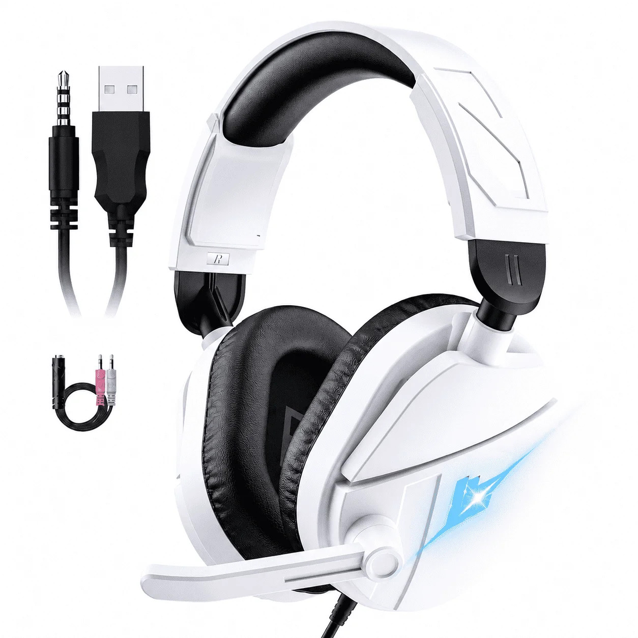 Wired Gaming Headset with Noise-Cancelling Microphone