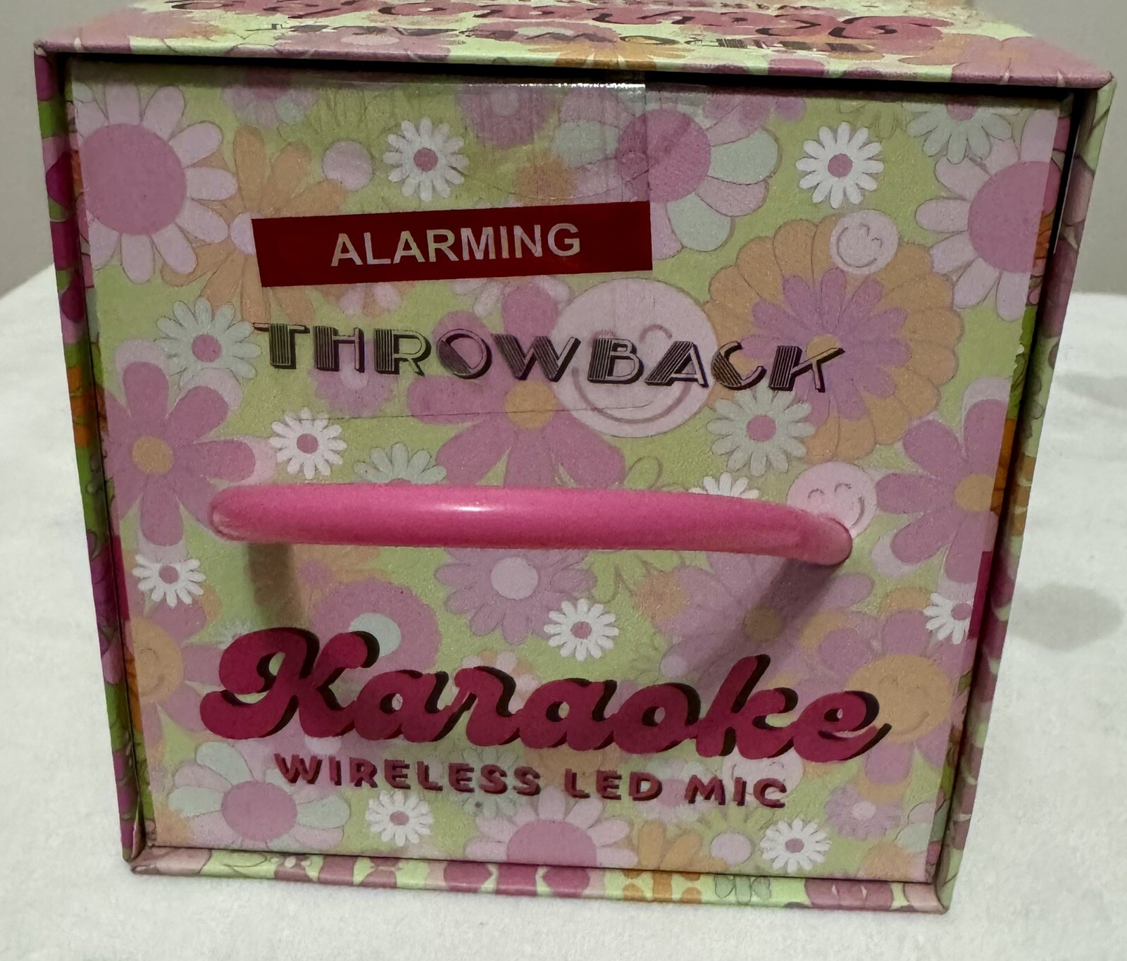 Throwback Karaoke Wireless Bluetooth MIC, Colorful LED Lights, NEW IN BOX