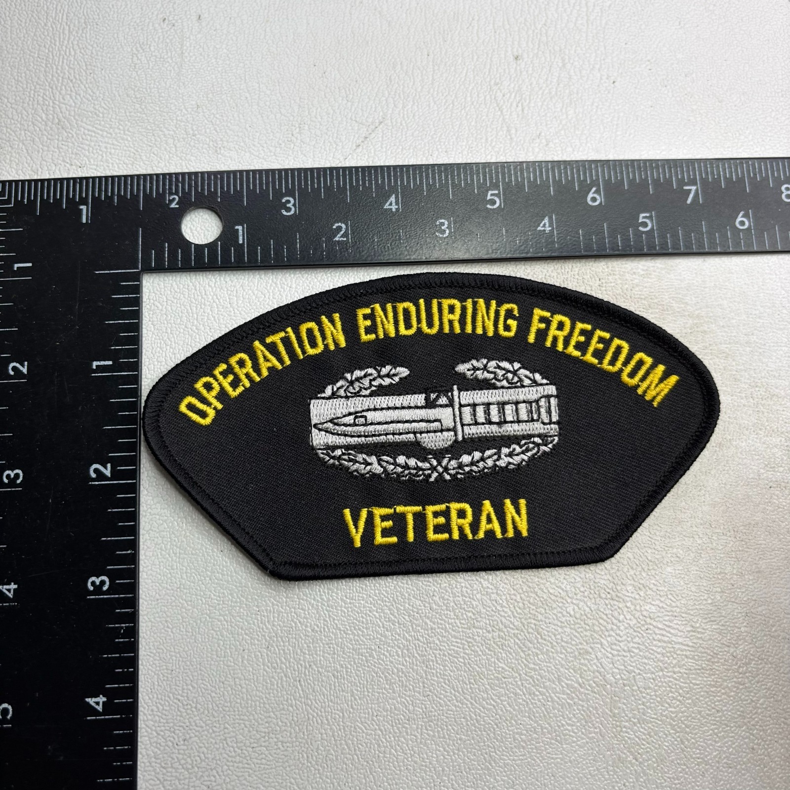 Military OPERATION ENDURING FREEDOM VETERAN Embroidered Hat Patch 64a1