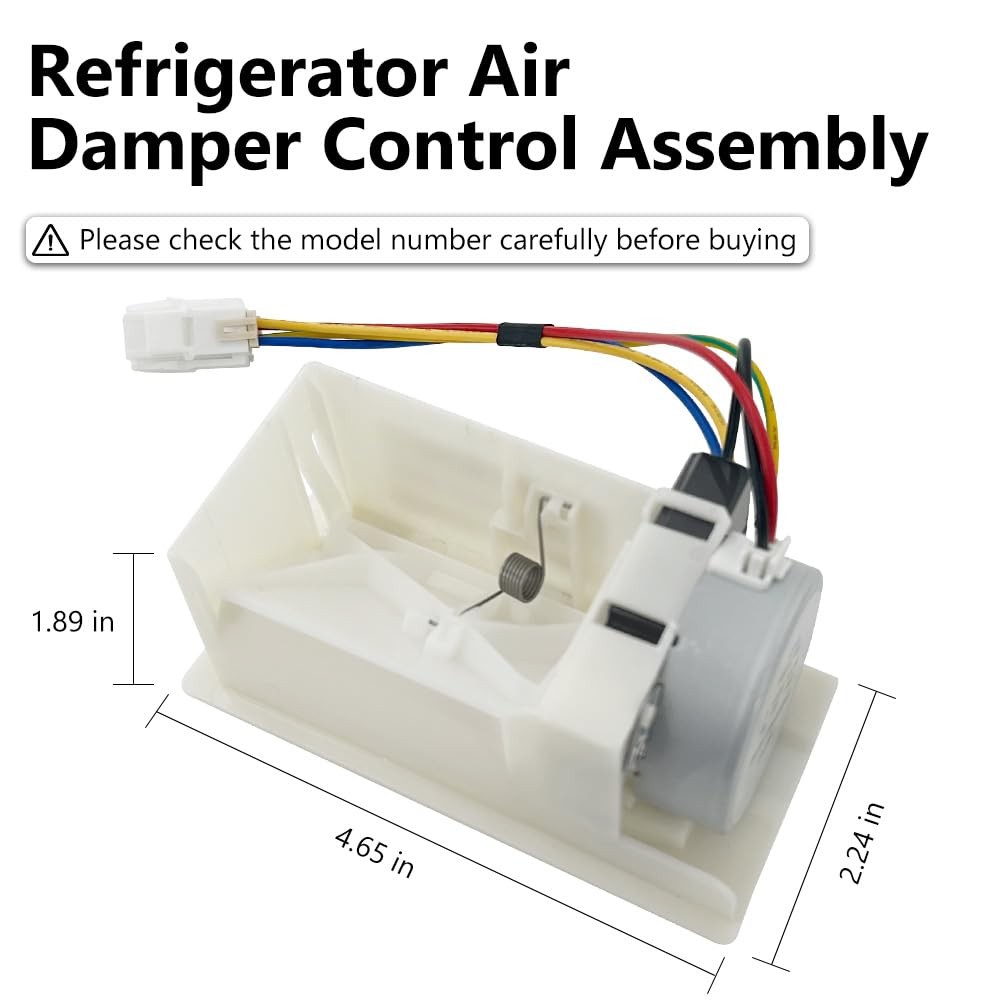 GYOFFULL WPW10196393 Refrigerator Air Damper Control Assembly Compatible...