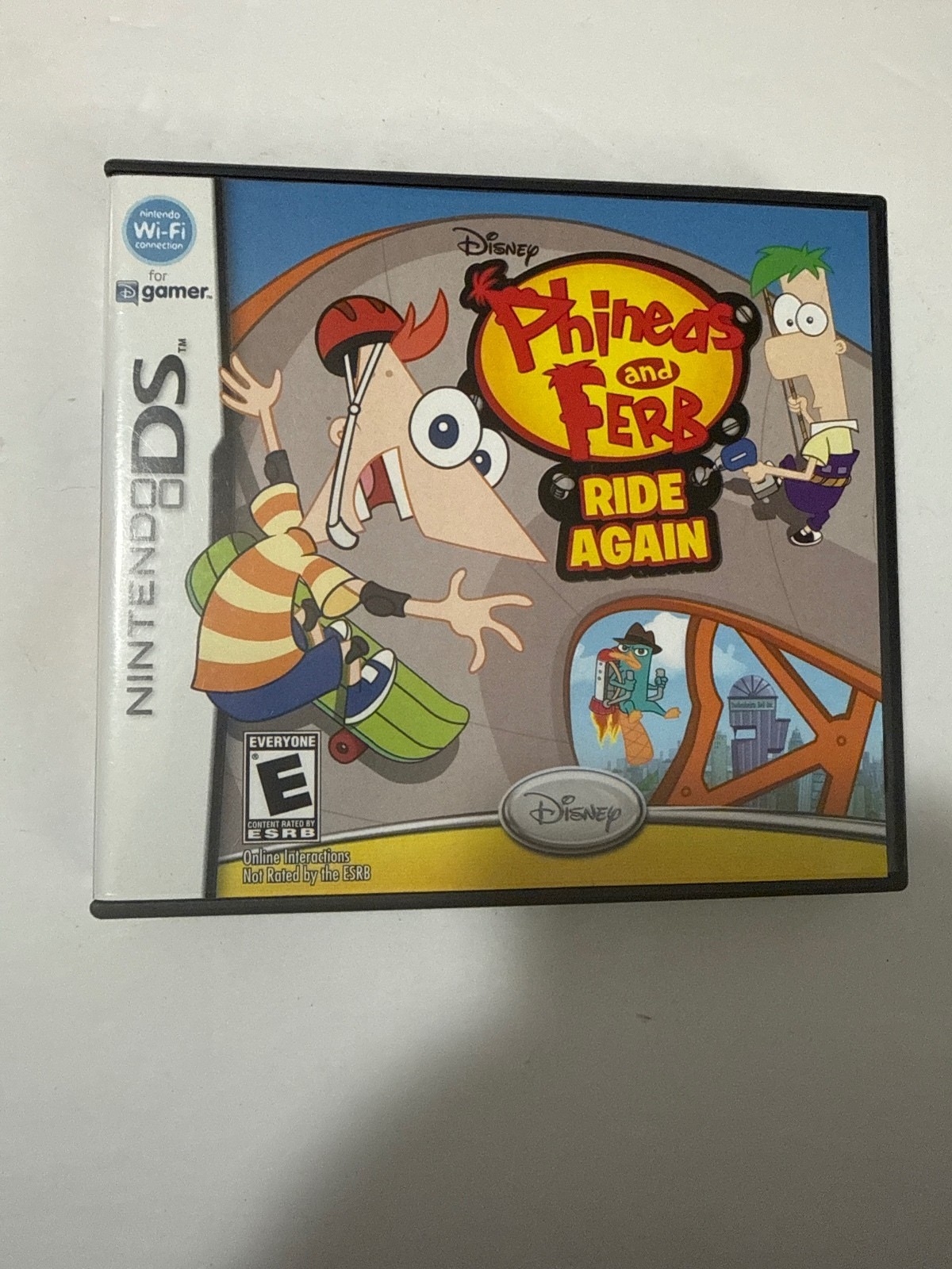 Disney Phineas and Ferb: Ride Again Nintendo DS 2010 Manual & Case ONLY