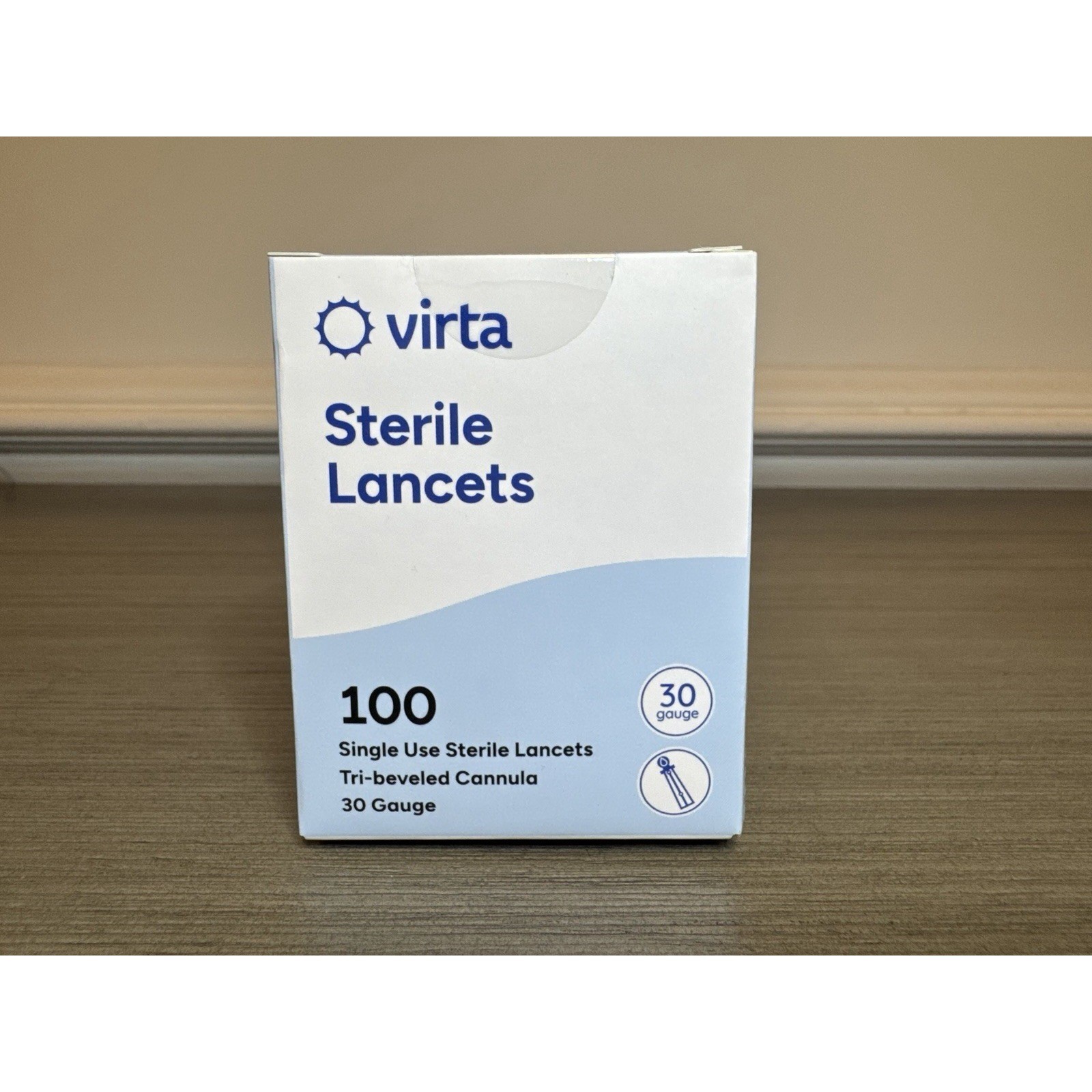 100ct Virta Sterile Lancets 30 Gauge | For Blood Glucose Testing | New Sealed