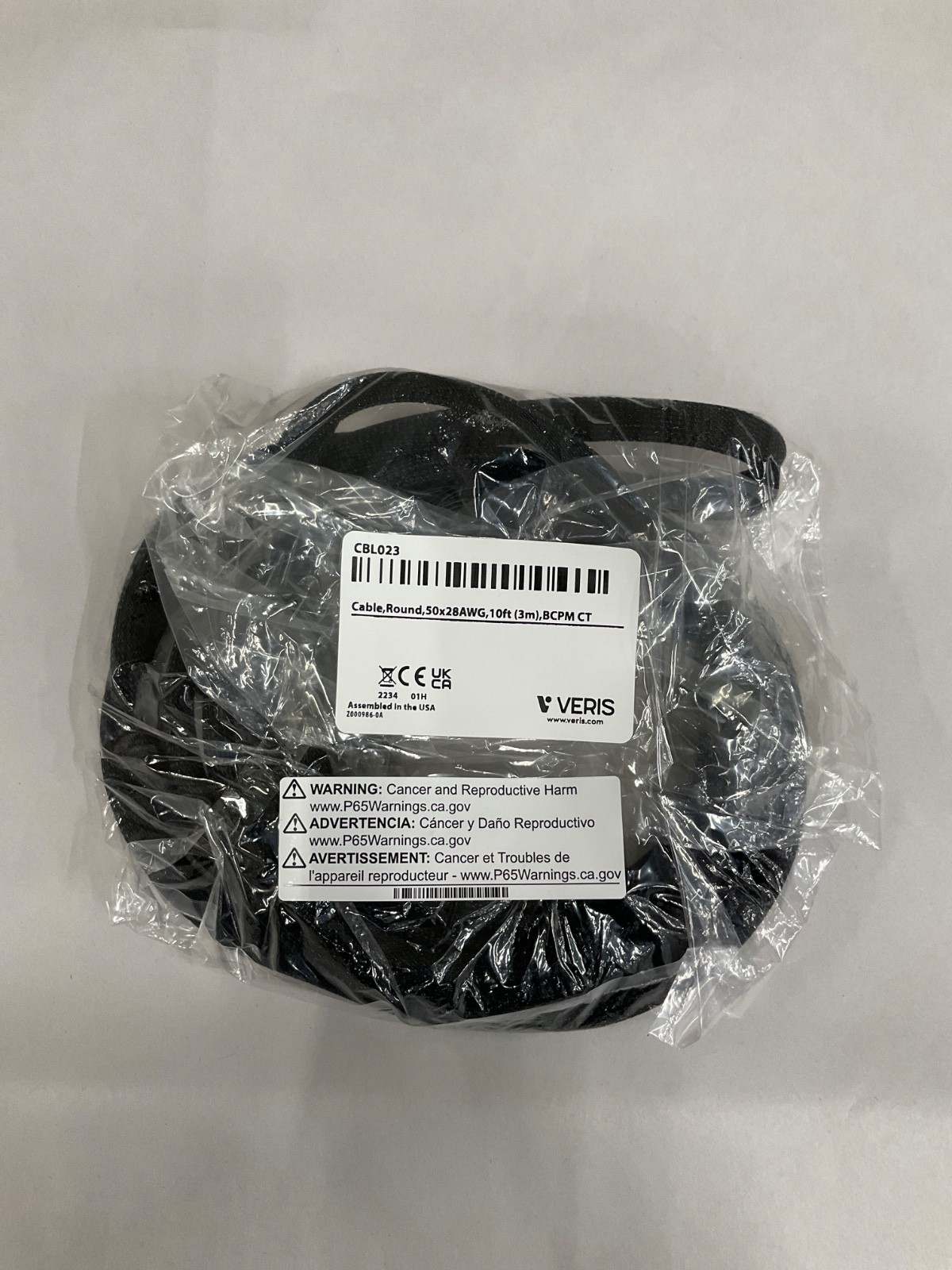 Veris Industries CBL023 HD Meter Cable 10ft (3M) 50X28AWG