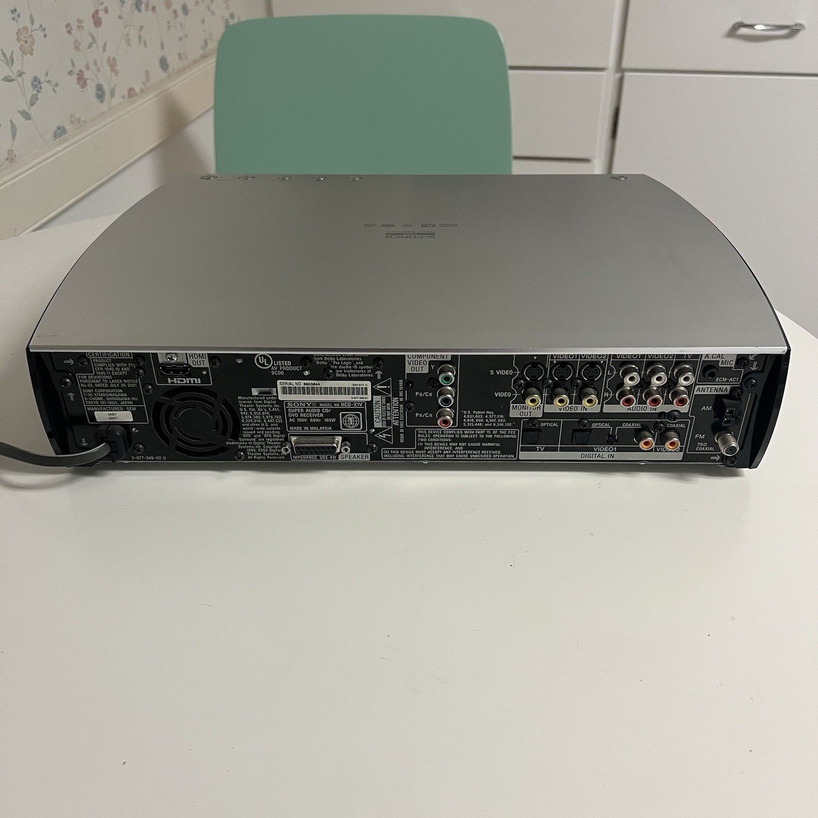 Sony S Force Pro DVD SACD Changer - DAV-X1 Model HCD-X1V