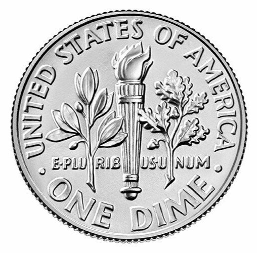 2023 - D BU UNC ROOSEVELT DIME from Logistics Rolls
