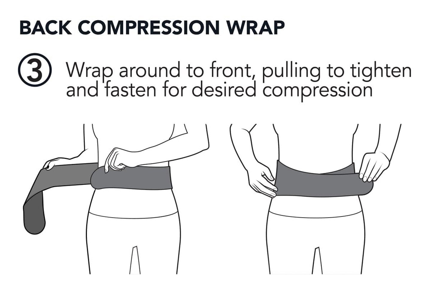 Strive Hot Cold Back Compression Wrap Pain Support Therapy Lumbar Support Brace